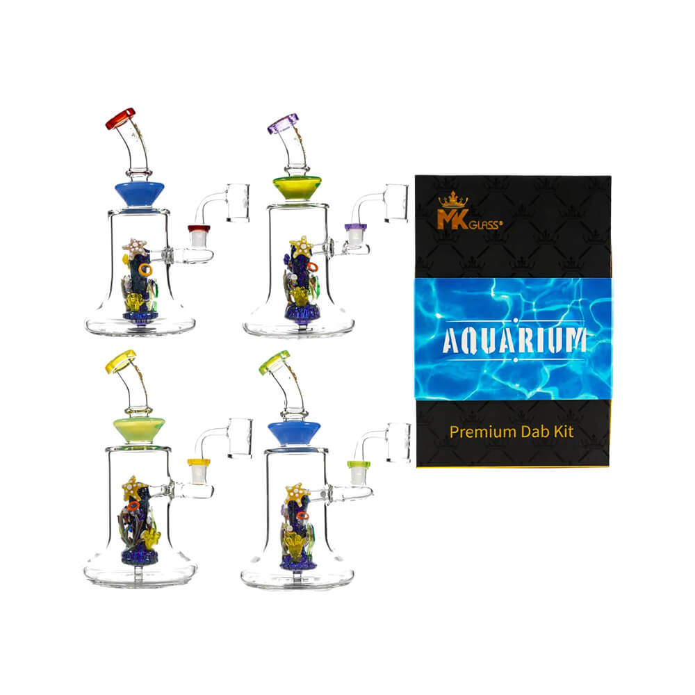 MKGlass MK82 Aquarium Dab Kit 9″ Water Pipe | Group Photo