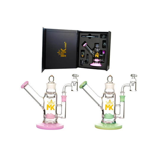 MKGlass MK200 Glass Stash Rig with Built-In Jar Water Pipe Kit | Group Photo