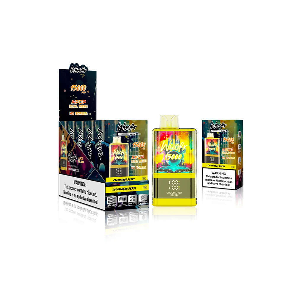 Woofr Disposable | 15000 Puffs | 20mL | 50mg | MOQ 5 | Cocomango Berry with Packaging
