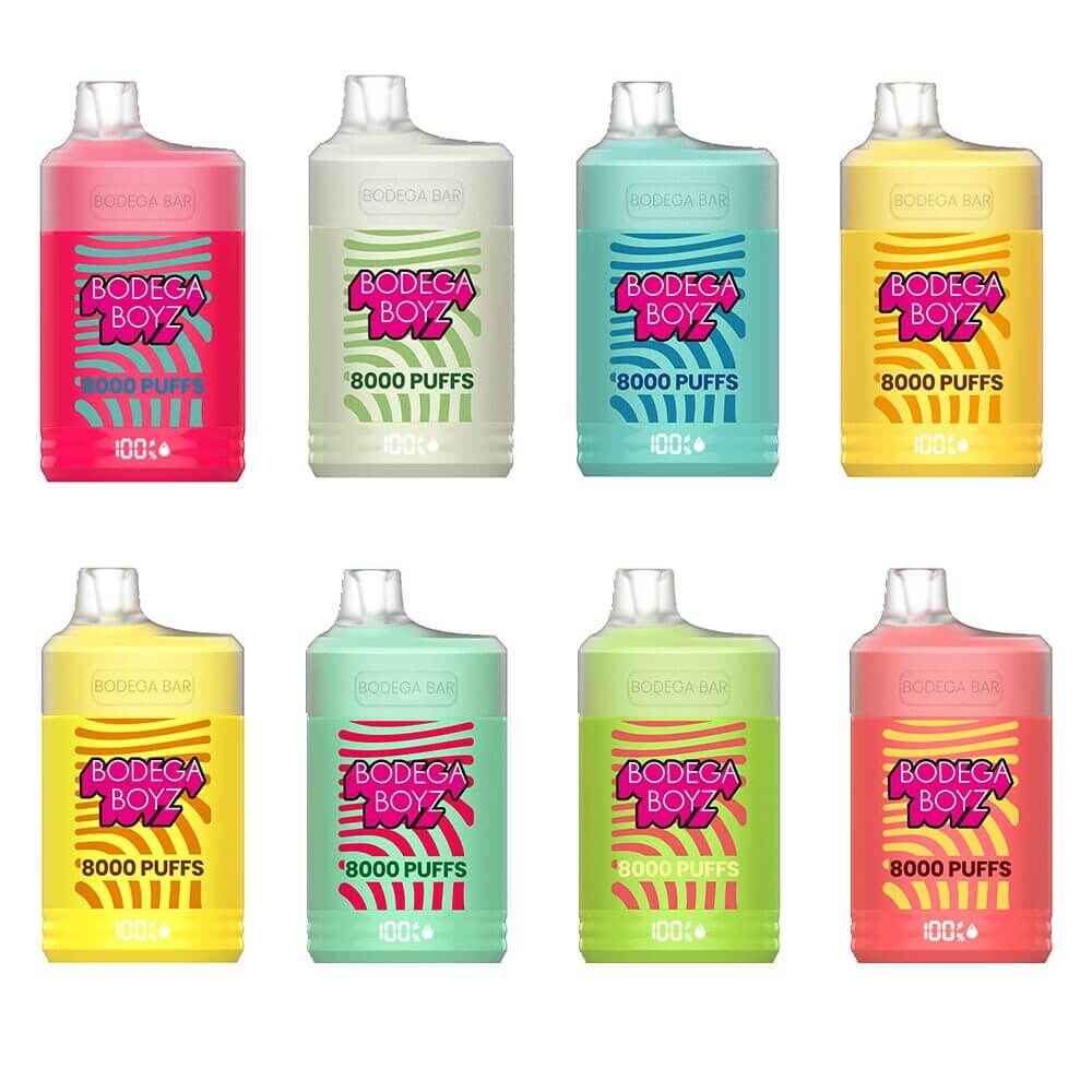 Bodega Bar Disposable | 8000 Puffs | 17mL | 50mg | MOQ 10 | Group Photo