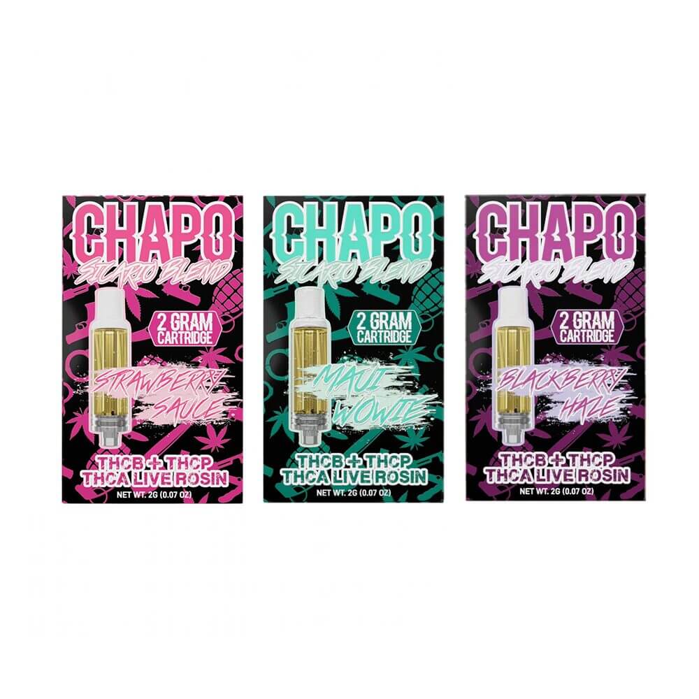 Chapo Extrax Sicario Blend Cartridge (2g) Group Photo