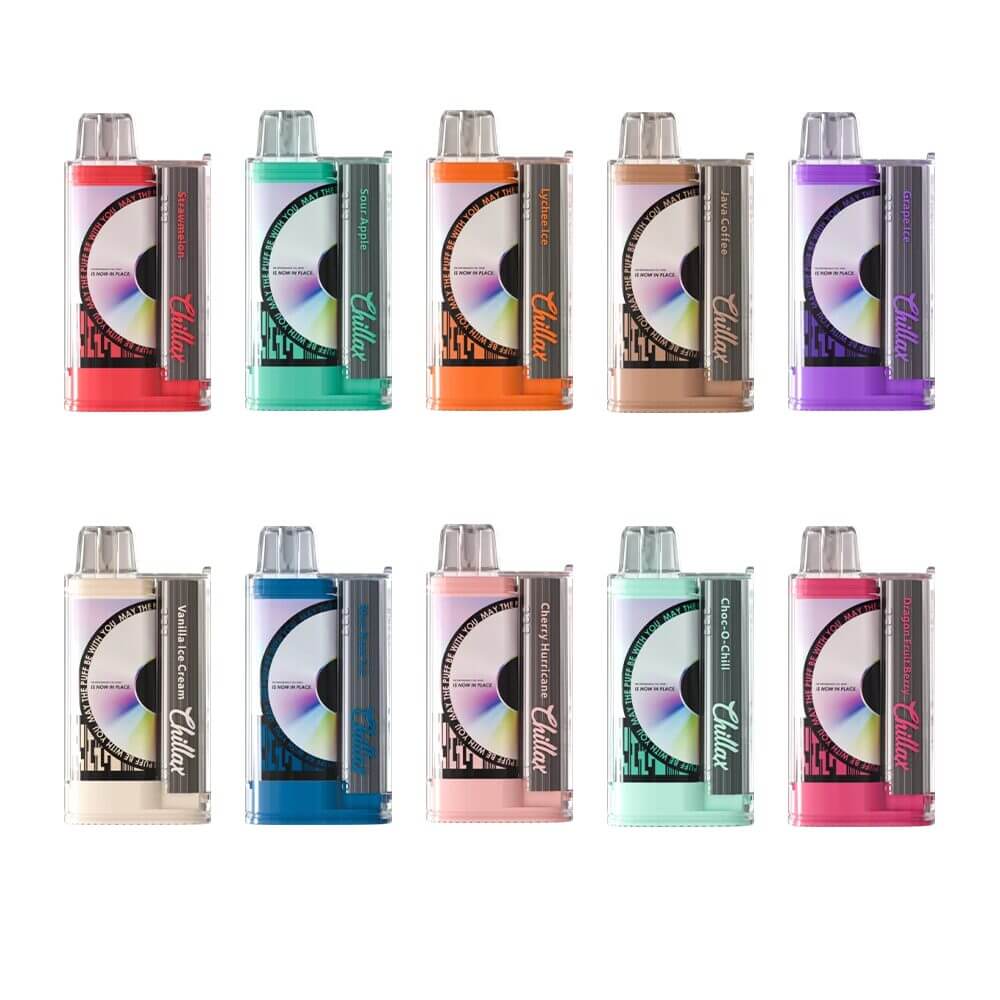 Chillax Bar B6000 Disposable | 15000 Puffs | 18mL | 50mg | MOQ 5 | Group Photo