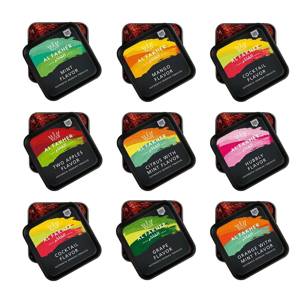 Al Fakher Authentic Hookah Tobacco (250g Jar) Group Photo