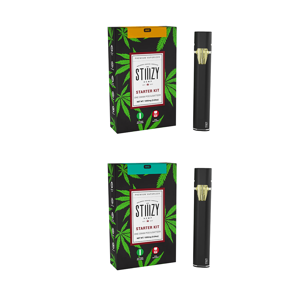 STIIIZY Starter Kit HHC (1g Pod + Battery) | MOQ 5 | Group Photo with Packaging