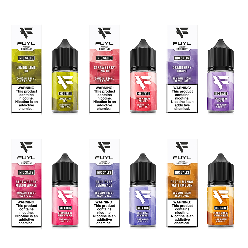 Fuyl Salt Series E-Liquid 30mL (Salt Nic) - Group Photo with Packaging
