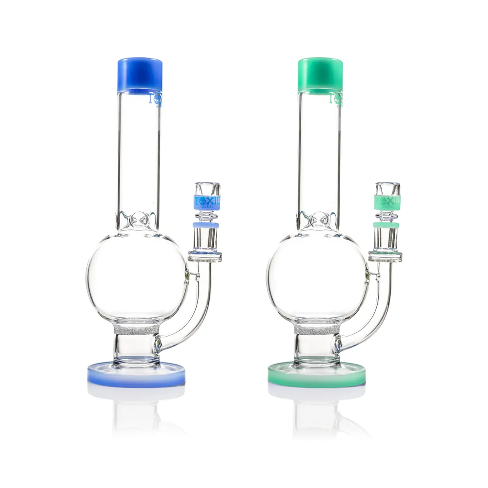 MKGlass TX87 Toxic Frit Perc Globe Water Pipe Kit | Group Photo