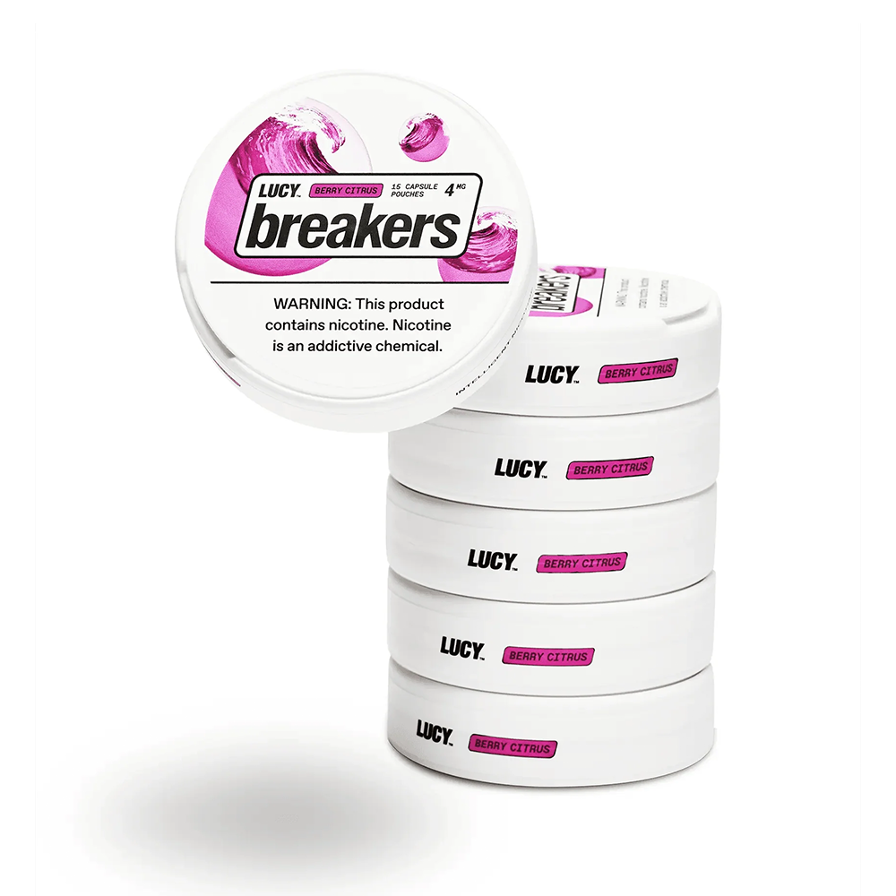 Lucy Breakers Nicotine Capsule Pouches (15ct Can)(5-Can Pack)
