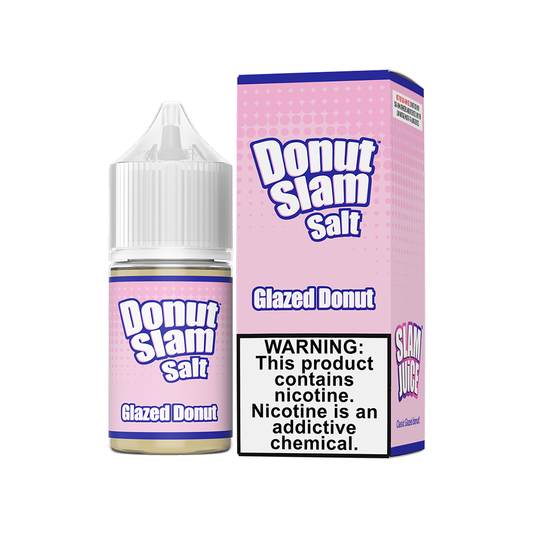 Donut Slam Salt Series E-Liquid 30mL (Salt Nic) - Glazed Donut with packaging