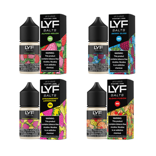 LYF Series E-Liquid 30mL (Salt Nic)-Group Photo