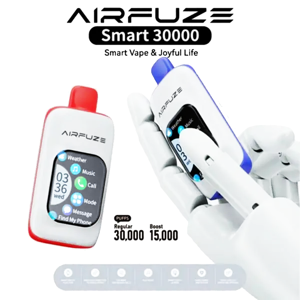 AIRFUZE Smart-Phone Disposable | 30000 Puffs | 20mL | 50mg | MOQ 5