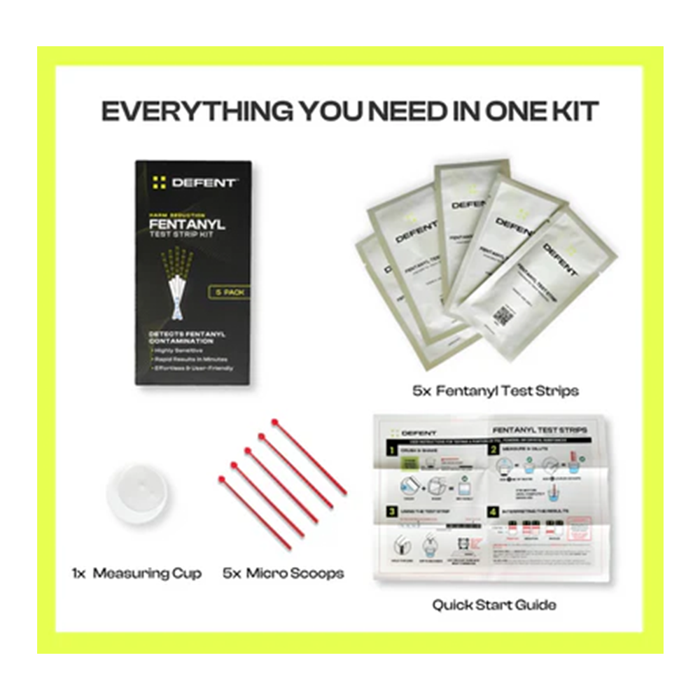 Defent Fentanyl Test Strips (5-Pack) kit