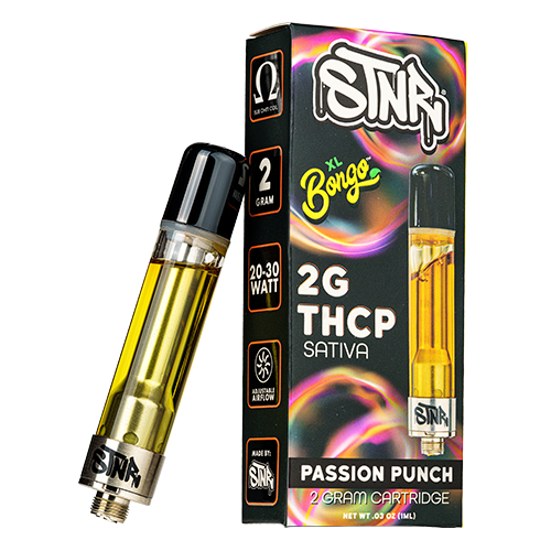 STNR Bongo THC-P Cartridge (2g) | Passion Fruit Punch with Packaging