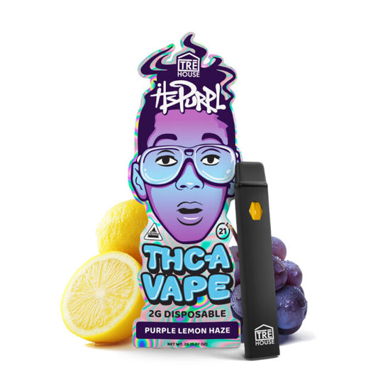 Tre House It’s Purpl Delta 8 Disposable 2g - Purple Lemon Hze
