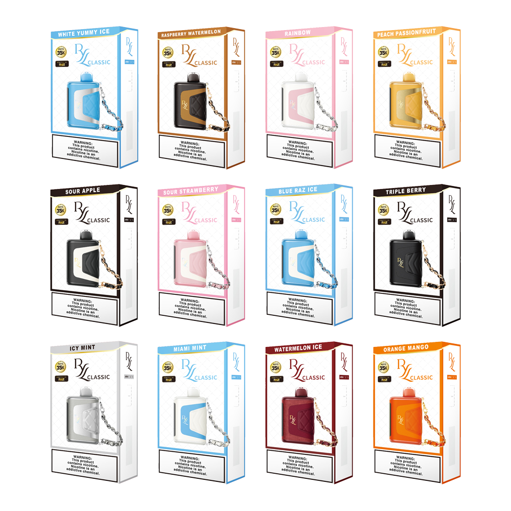 RYL Classic Disposable | 35000 Puff | 16.5mL | 50mg | MOQ 5 | Group Photo