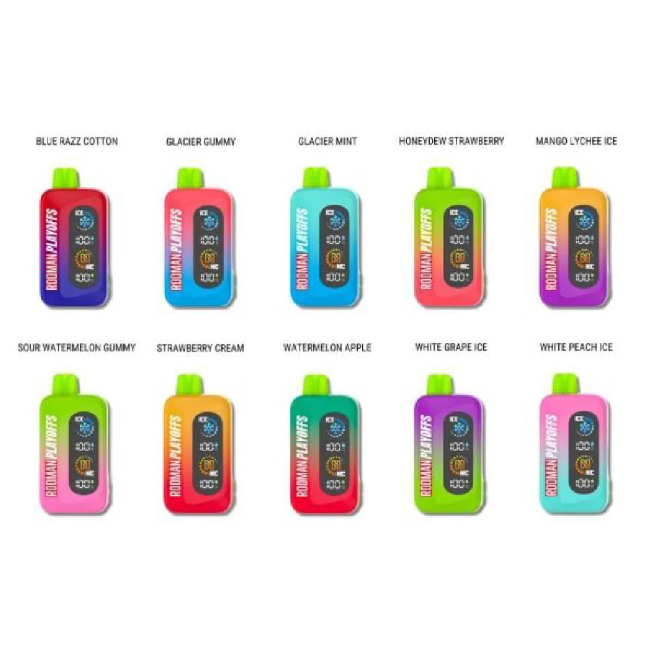 Rodman Playoffs Disposable | 50000 Puffs | 20mL | 50mg | MOQ 5 | Group Photo