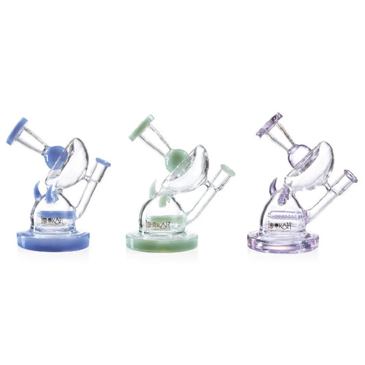 Lookah (Dab Rig) 7″ Mini Unique Recycler Water Pipe (WPC1001) - Group Photo