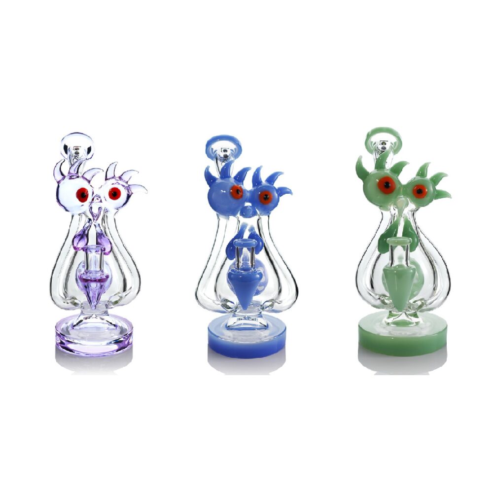 Lookah (Dab Rig) 9″ Cool Recycler Beast Water Pipe (WPC2024) - Group Photo