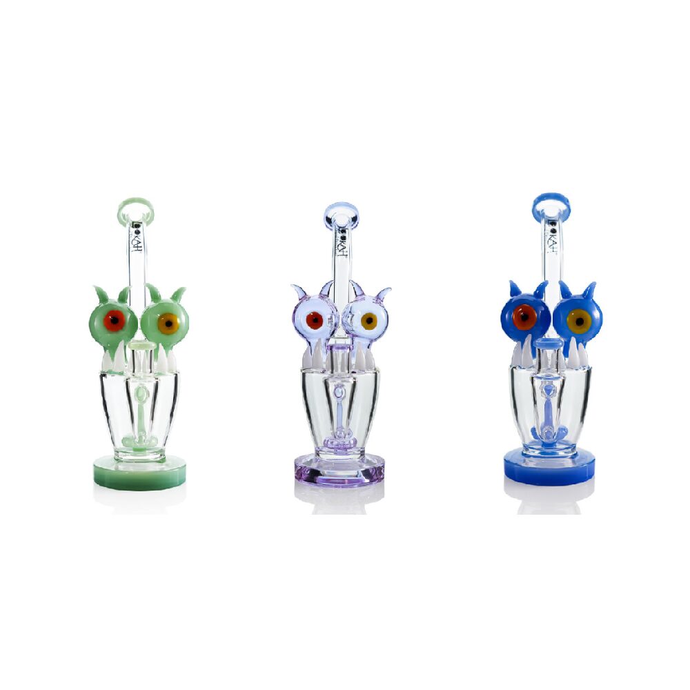 Lookah (Dab Rig) 10″ Cool Percolator Alien Eyestalk Water Pipe (WPC2025) - Group Photo