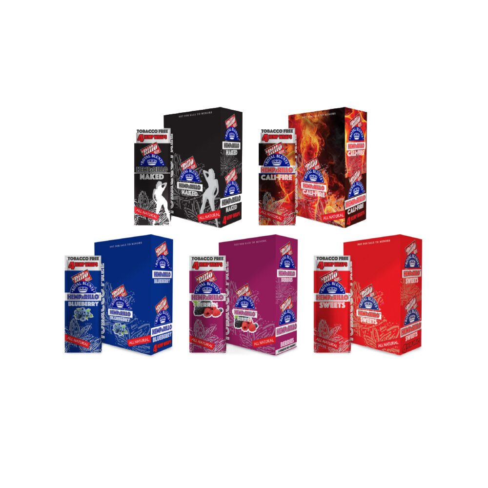 Royal Blunts Hemparillo All Natural (4 Wraps) - Group Photo