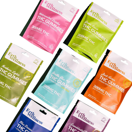 D9 THC Gummies (300mg 30ct jar) - Group Photo