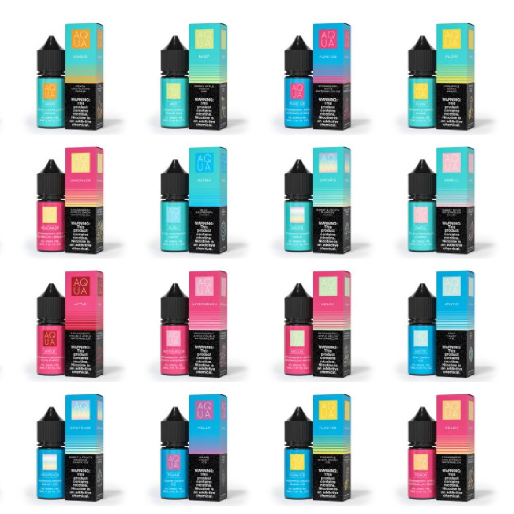 Aqua (LIQ Salt) | (30mL) | Group Image with packaging