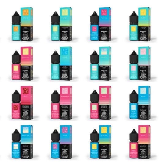 Aqua (LIQ Salt) | (30mL) | Group Image with packaging