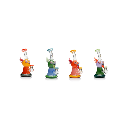 Lookah 10” Cute Cartoon Owl Dab Rig (WPC1219) - Group Photo