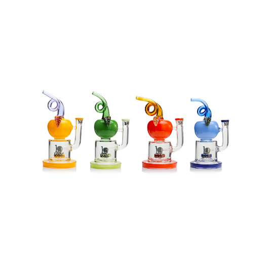 Lookah 12” Cute Apple Percolator Dab Rig (WPC1222YL) - Group Photo