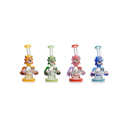 Lookah 12” Cool Percolator Alien Bong (WPC1223YL) - Group Photo