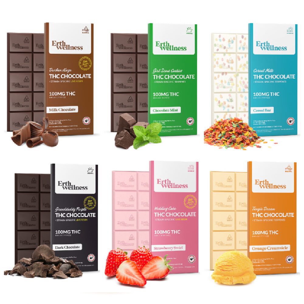 ERTH (D9 THC)(Chocolate)(100mg 1ct Bar) - Group Photo