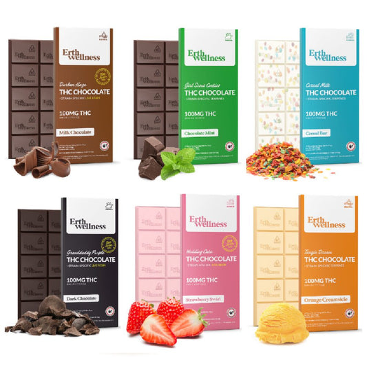 ERTH (D9 THC)(Chocolate)(100mg 1ct Bar) - Group Photo