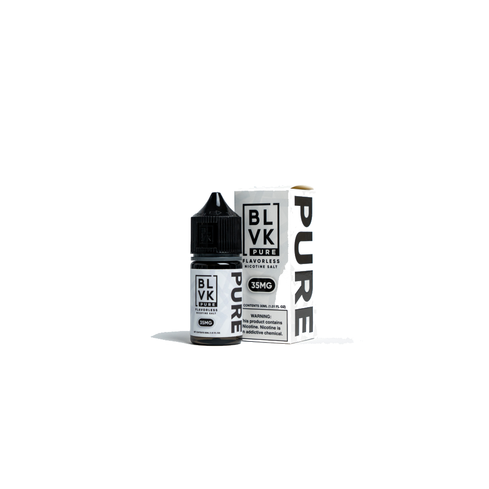 BLVK E-Liquid 30mL PURE  Salt with packaging
