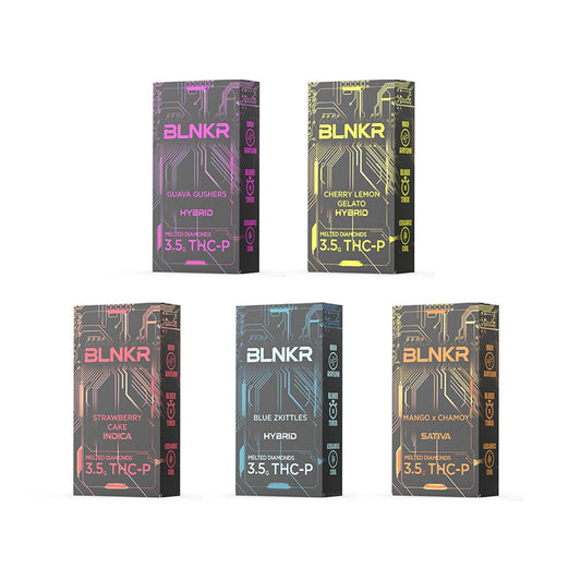 BLNKR (DispoDelta)(3.5g) Melted Diamonds THC-P - Group Photo