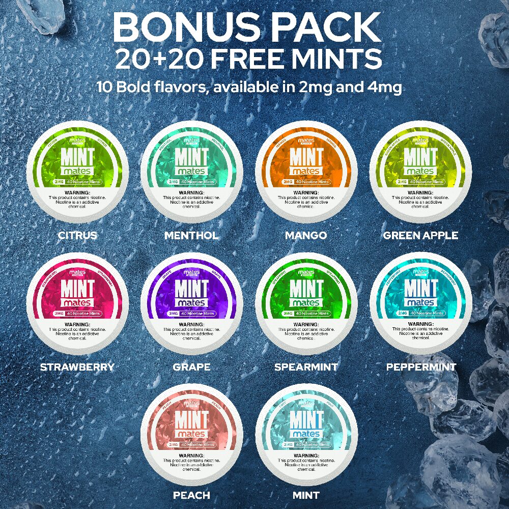 MintMates (DSPLY 5pc)(Nic Mints)(40ct Can)(SAS) - Group Photo