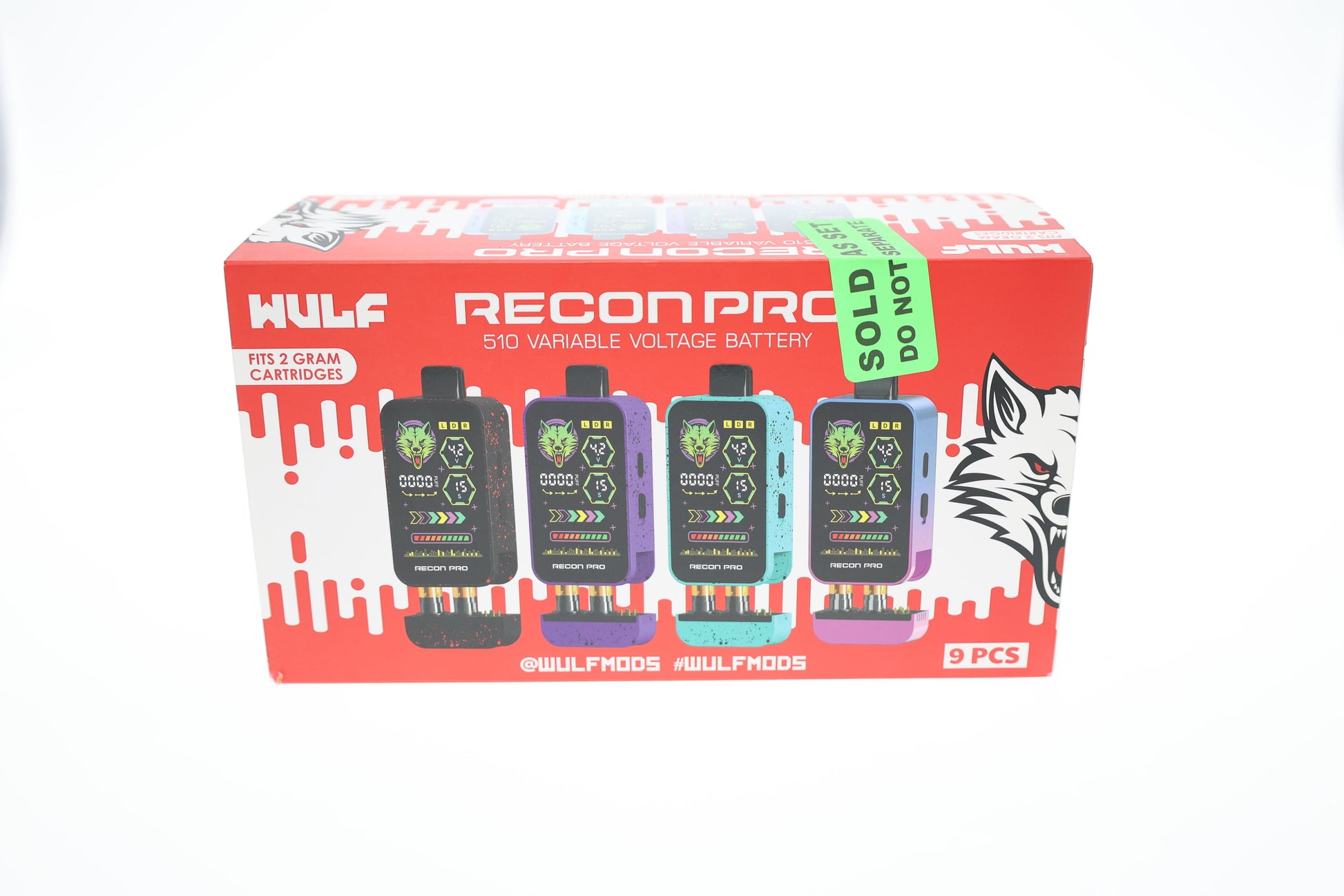 Wulf – DSPLY 9pc- 510BATT Recon Pro Dual Cart