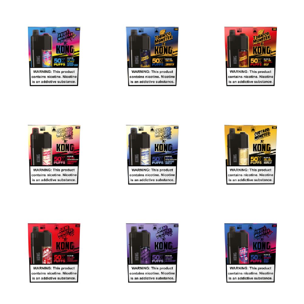Kong by Zilla x Jam Monster (Dispo) (50000Puff)(30mL) - Group Photo