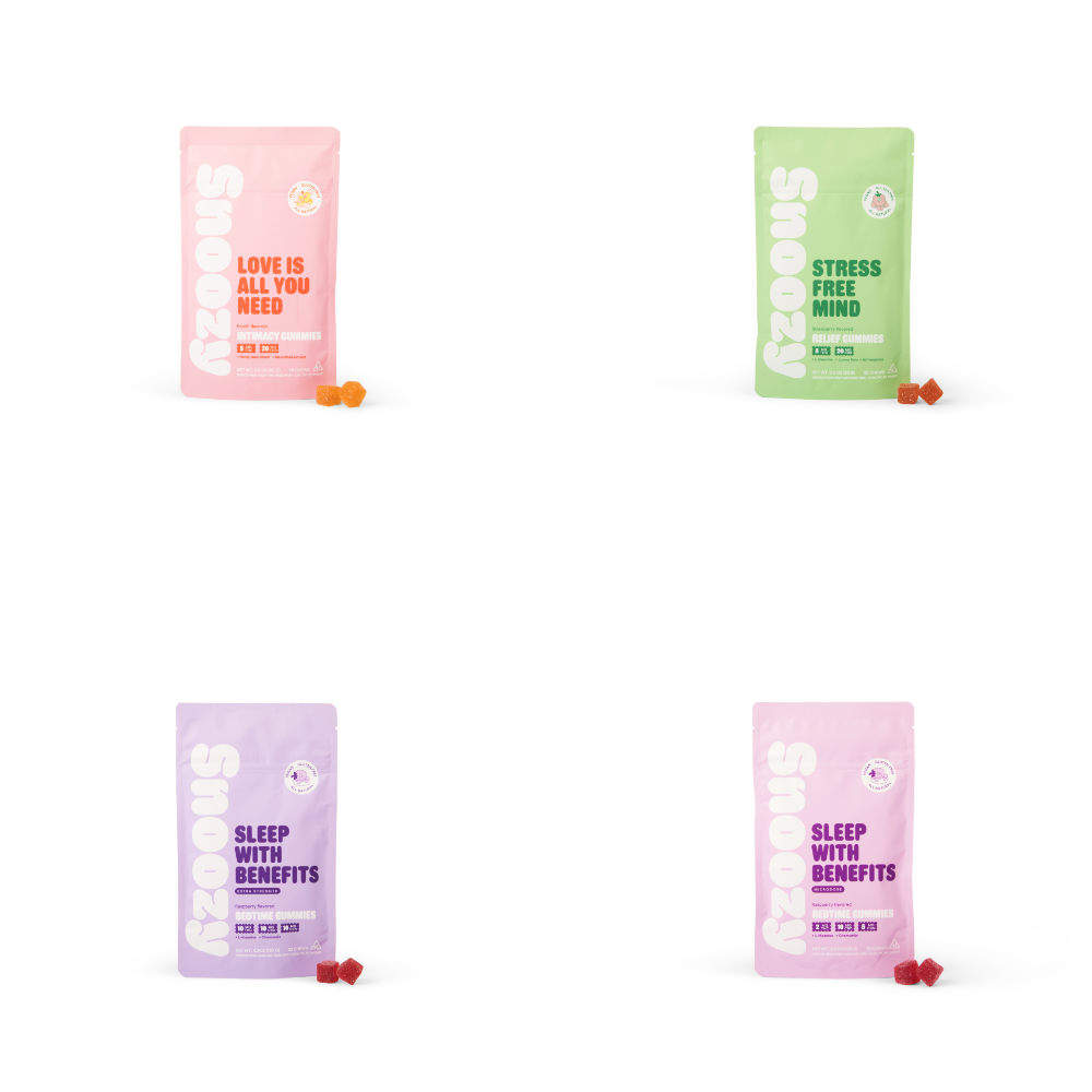 Snoozy (Delta)(Gummies)(20ct Pouch) D9 - Group Photo
