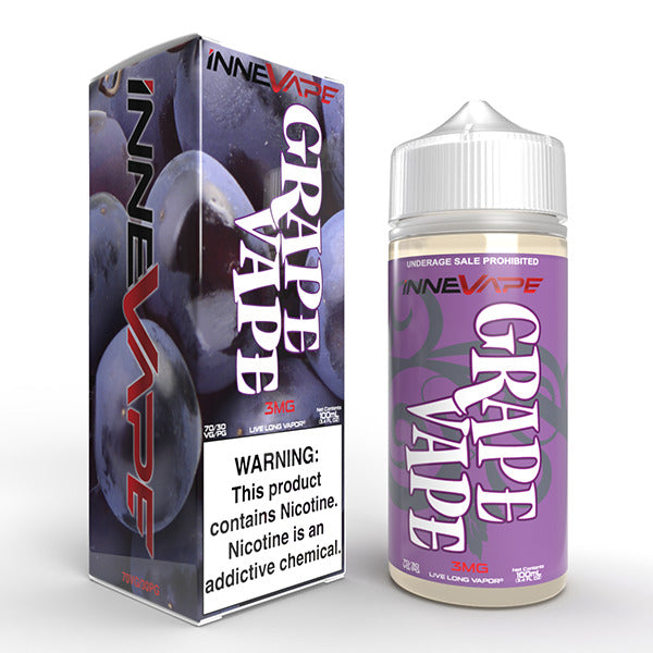 Innevape TFN Series E-Liquid | 100mL | 3mg | (Freebase) | Grape Vape with packaging