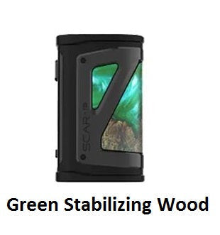 SMOK Scar 18 230W Mod (Mod Only) | Green Stabilizing Wood