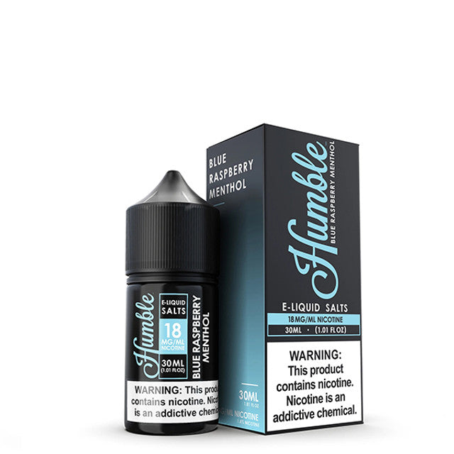 Humble Salt Series E-Liquid | 18mg | 30mL | Salt Nic | Blue Raspberry Menthol with packaging