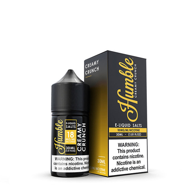 Humble Salt Series E-Liquid | 18mg | 30mL | Salt Nic | Creamy Crunch with packaging