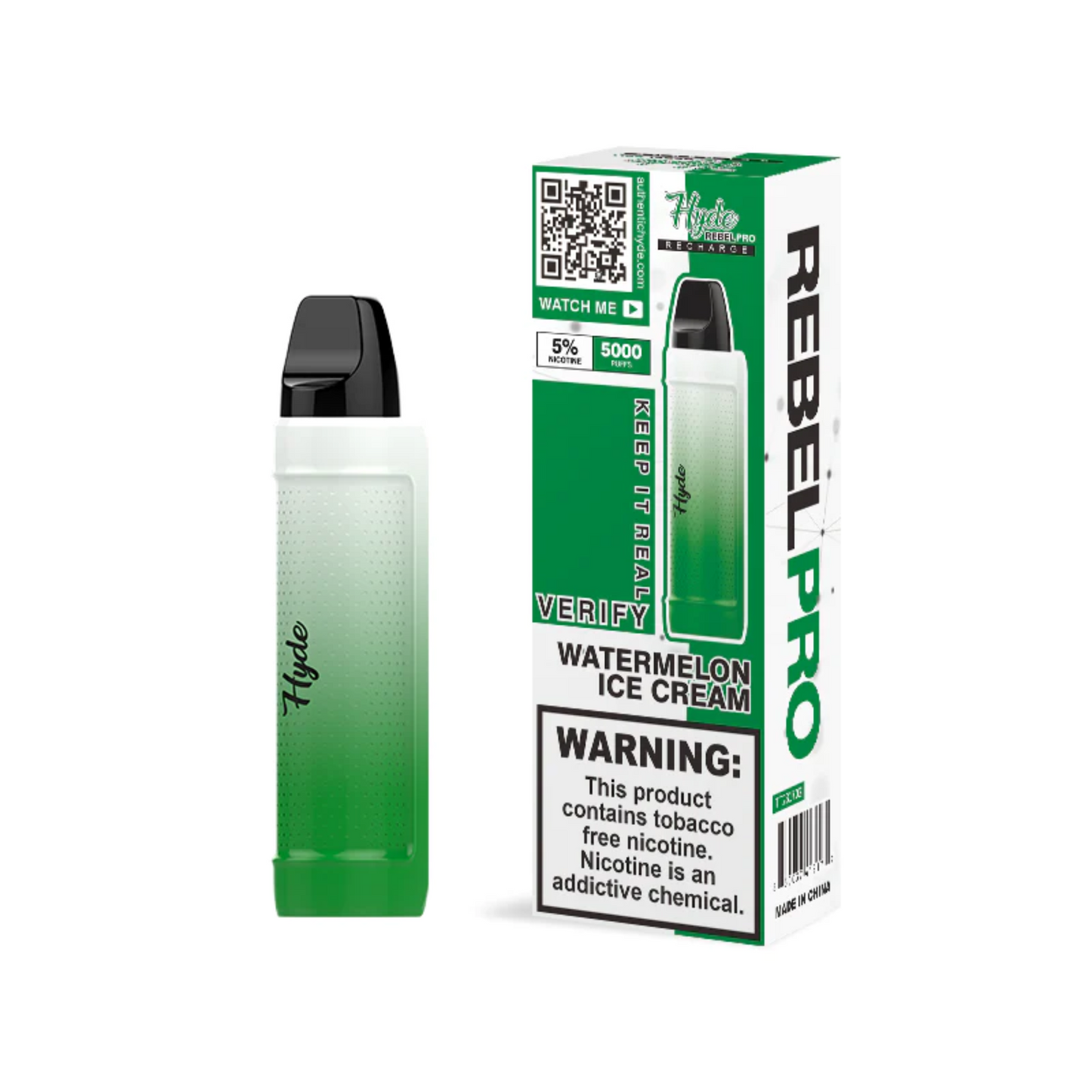 Hyde Rebel Pro RECHARGE Disposable | 5000 Puffs | 11mL