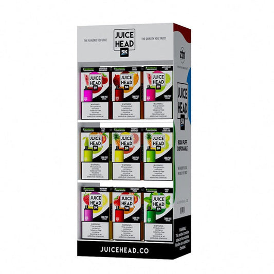Juice Head 5K Disposable 45pc Counter Display (13.3″ x 8.66″ x 20.47″)