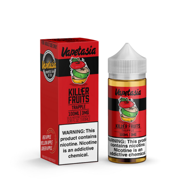 Vapetasia Series E-Liquid (Freebase) | 100mL | 3mg | Killer Fruits Trapple with packaging