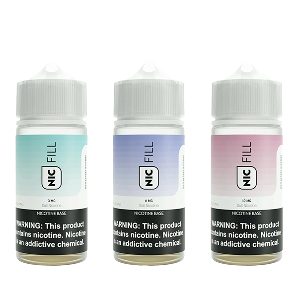 Nic Fill Unflavored Nicotine Concentrate | 15mL | Group Photo