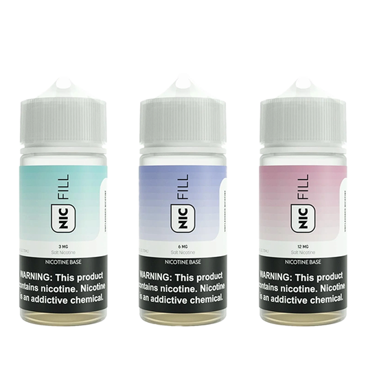 Nic Fill Unflavored Nicotine Concentrate | 15mL | Group Photo
