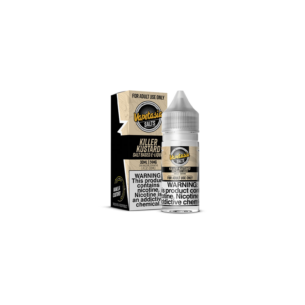 Vapetasia Salt Series E-Liquid | 30mL | 24mg | (Salt Nic) | Killer Kustard with Packaging