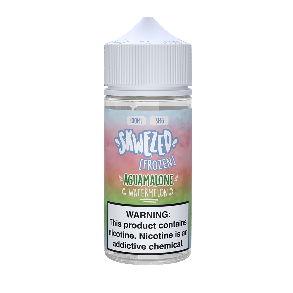 Skwezed Series E-Liquid | 100mL | 3mg | (Freebase) | Frozen Aguamalone (Watermelon Ice)