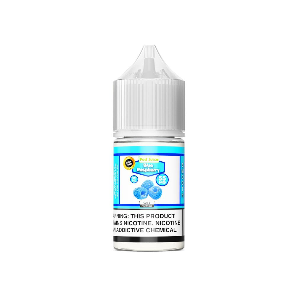 Pod Juice Salt Series E-Liquid | 30mL | 55mg | Blue Raspberry 
