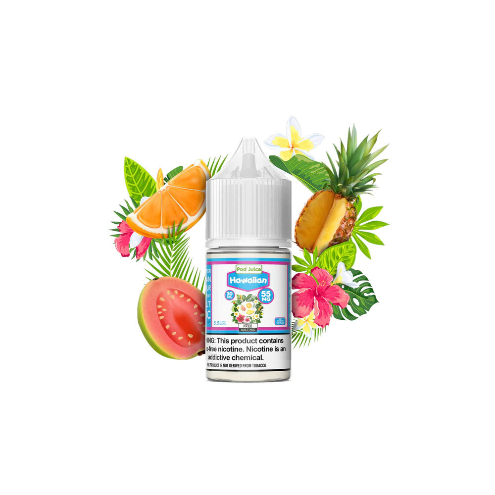 Pod Juice Salt TFN Series E-Liquid | 30mL | 55mg | (Salt Nic) | Hawaiian 